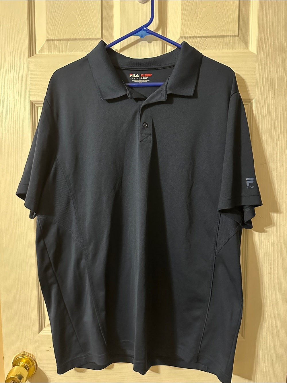 Fila Men's Black Short-Sleeve Polo